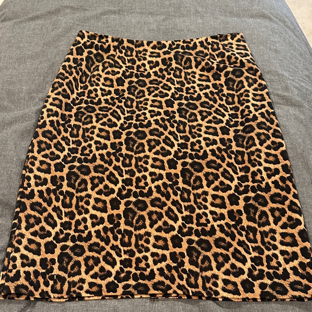 Leopard Print Women's Pencil Skirt